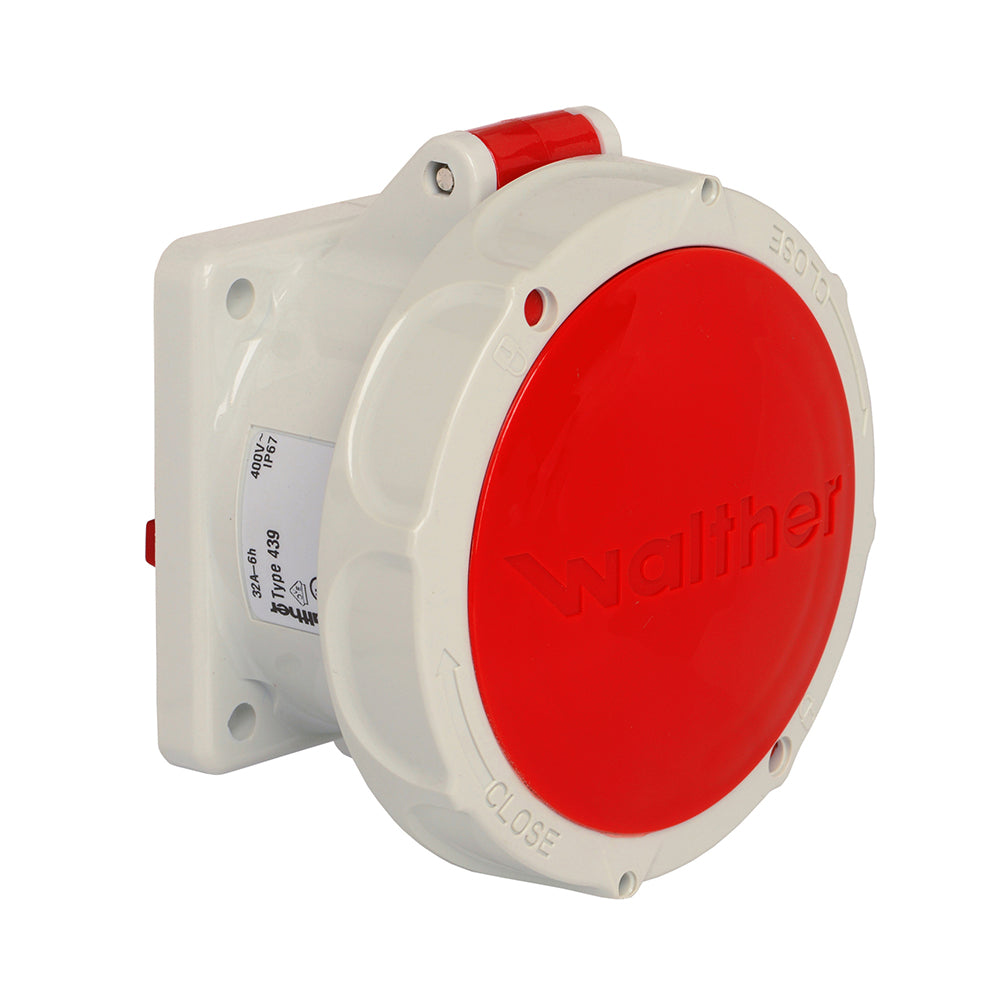 WALTHER WERKE Wasserdichte Anbaudose gerade 32A 5P 6h mit Flansch 75x75mm Weiteres Produktbild WALTHER WERKE Wasserdichte Anbaudose gerade 32A 5P 6h mit Flansch 75x75mm Weiteres Produktbild